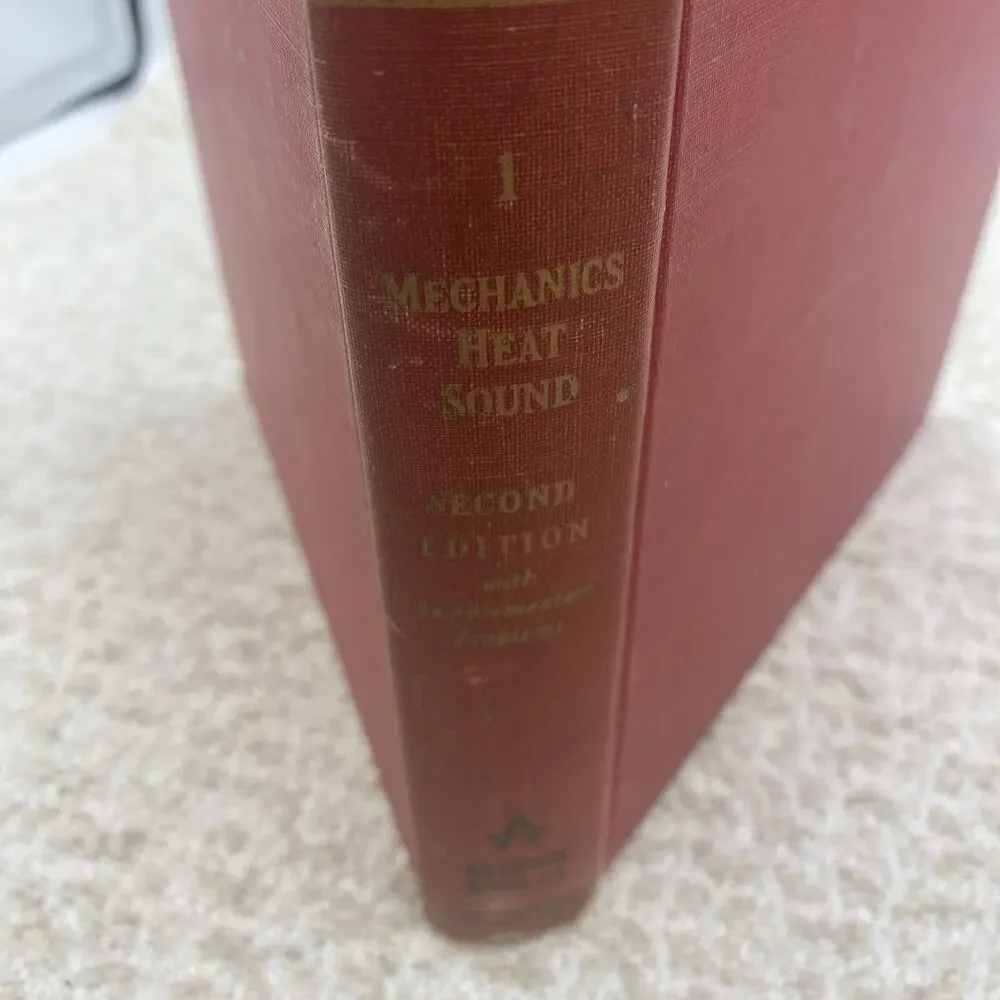 1955 University Physics COMPLETE EDITION By Sears & Zemansky 2nd Ed Hardcover